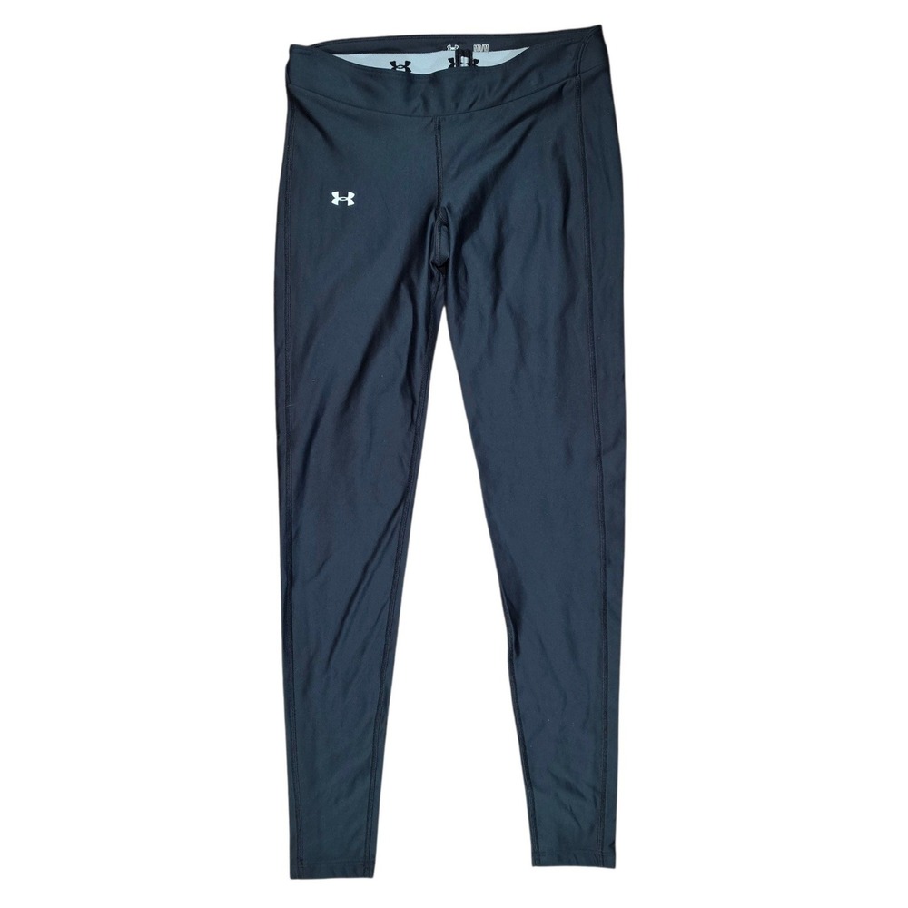 Under Armour Womens Medium Leggings Black HeatGear Compression Style 1221968